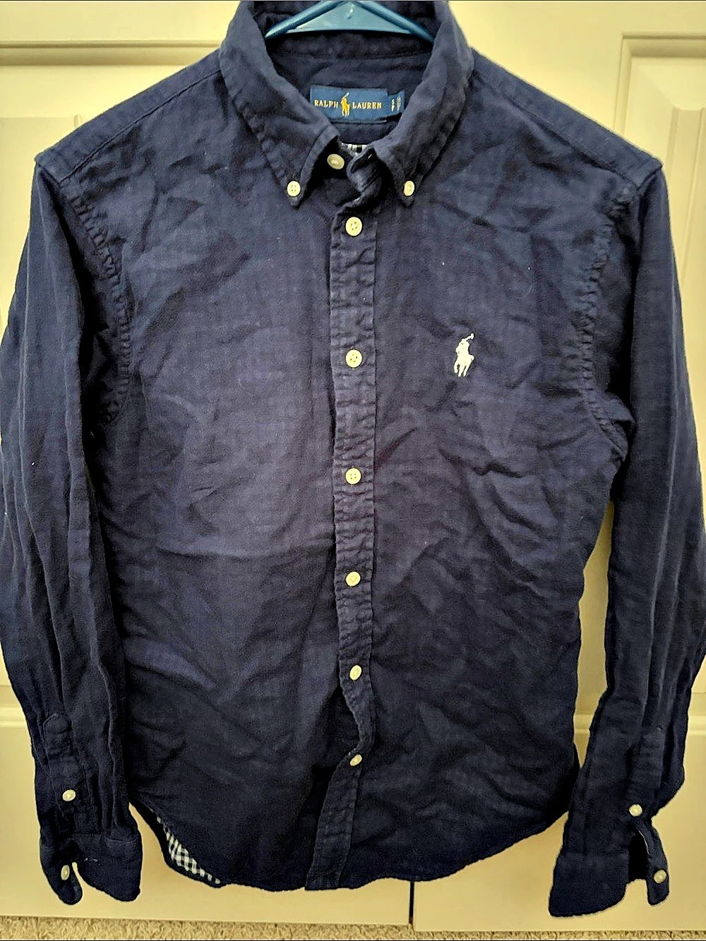 Ralph Lauren Men'Small Gingham Cotton Button Down Size Small